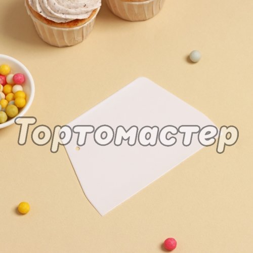 Шпатель пластиковый Трапеция 10 см 1427352, И-85