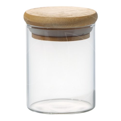 Банка стеклянная с бамбуковой крышкой 550 мл 9292703
