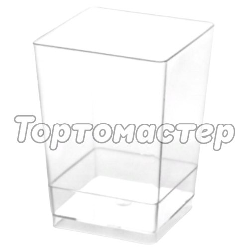Креманка пластиковая Квадрат 195 мл 1010