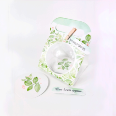 Коробка-сумочка для упаковки контейнера-купола "Зелень" КУ-701