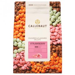 Шоколад розовый клубничный CALLEBAUT 100 г STRAWBERRY-RT-U70