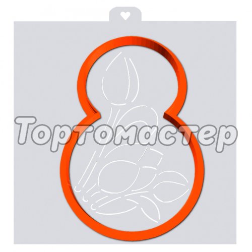 Вырубка пластиковая и трафарет LUBIMOVA "8 Марта" LC-00010466