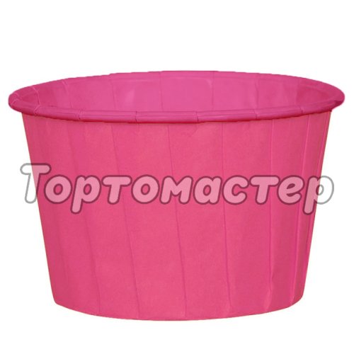 Капсула бумажная с подворотом Ярко-розовая D50 H40 1 шт 36675