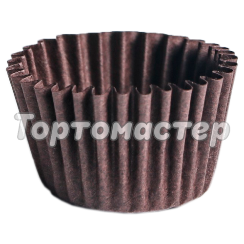 Капсула бумажная Коричневая D30 H24 40 шт 9327088