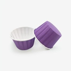 Капсула бумажная с подворотом Фиолетовая (с ламинацией) D50 H40 100 шт ForG MUFFIN PRO V/W 50*40 C, б-59