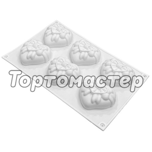 Форма силиконовая для мусса "Сердце" 00-00000942, СФ-210