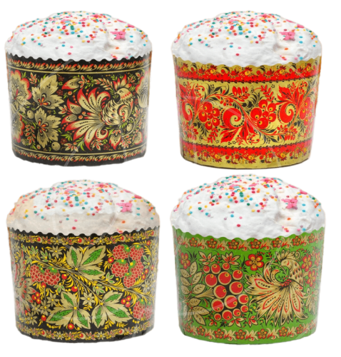 Форма для кулича "Хохлома" D70 H85 1 шт 