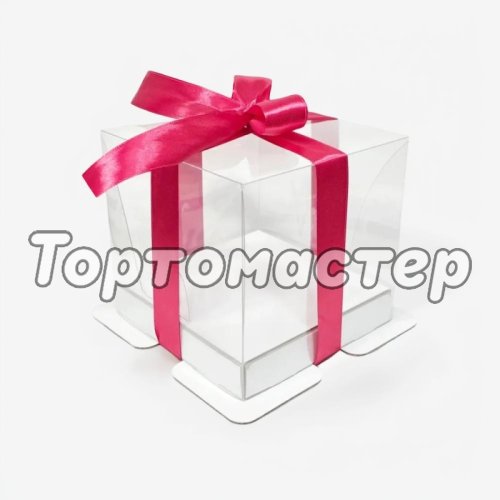 Коробка для бенто-торта белая 13х13х12,5 см 022030 ф