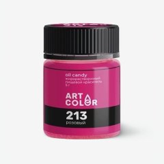 Краситель пищевой сухой жирорастворимый ART COLOR "OIL CANDY Розовый 213" 5 г OIL-4978-5